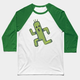 Cactuar Pixel Art Baseball T-Shirt